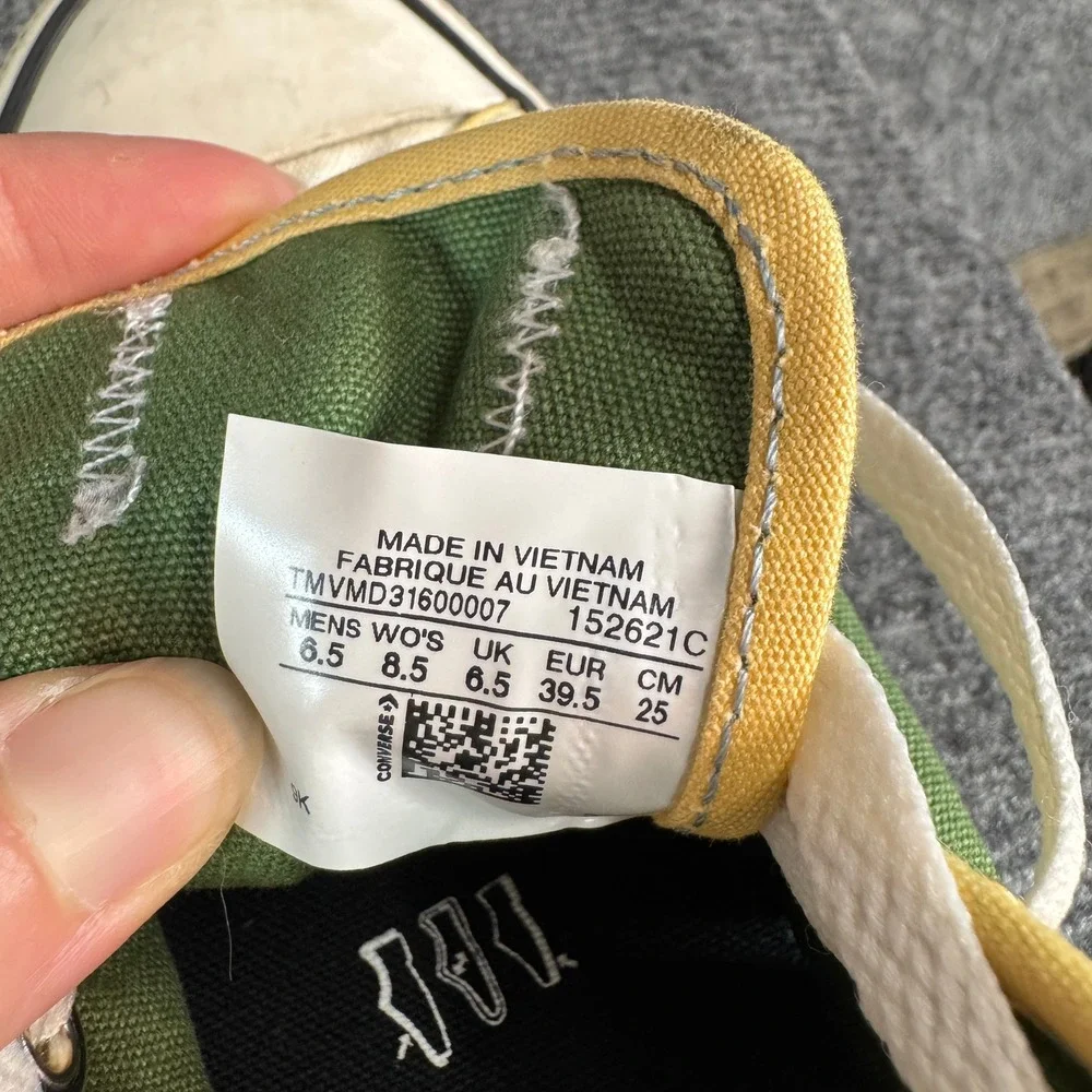 Converse Chuck Taylor All Star Low Top Green Yellow 152621C Mens 6.5 Womens 8.5